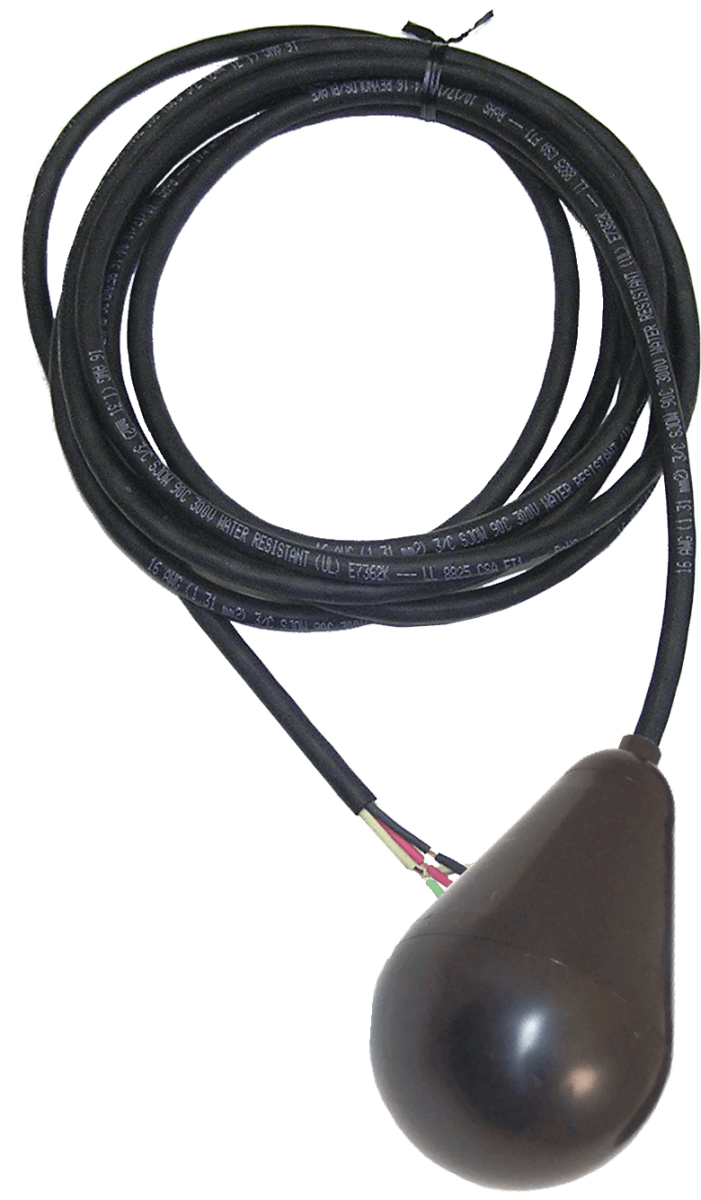 Avocado Light Duty Float Switch - 20 Foot - Normally Open - Double Pole  Single Throw - DPST - Wide Angle - Skived Cord Ends