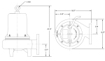 Champion Non-Clog CP4NC-SS Series Dimensions