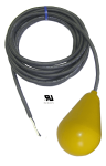 Pump Duty Avocado Float Switch - 30 Foot - Normally Closed - Narrow Angle - Skived Cord Ends