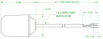 MDI Standard SPDT Mini Float Dimensions