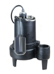 MDI Sewage Pump - 1/2 HP - 115 VAC - 10 foot cord - 108 GPM - 18 foot Head w/ Float Switch