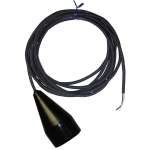 Black Foam Filled Mercury Sewage Float - 20 Foot Cord - 13 AMPS @ 120 VAC - Normally Open - Wide Angle