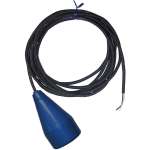 Blue Foam Filled Mercury Sewage Float - 40 Foot Cord - 13 AMPS @ 120 VAC - Normally Open - Narrow Angle