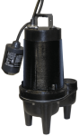 Champion Sewage Pump - 1/2 HP - 230 VAC - 20 foot cord - 109 GPM - 25 foot Head w/ Float Switch