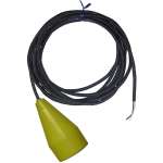 Yellow Foam Filled Mercury Sewage Float - 40 Foot Cord - 13 AMPS @ 120 VAC - Normally Closed - Narrow Angle