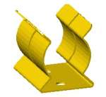 Mounting Clip - TS-10C or TS-20C - .62 DIA.