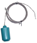 High Temp Float Switch - 30 Foot - 225°F/107°C - Normally Open - Wide Angle - Skived Cord Ends