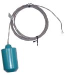 High Temp Float Switch - 20 Foot - 225°F/107°C - Normally Open - Intermediate Angle - Skived Cord Ends