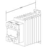 HPR Solid State Relay - 25 AMP - Single Pole - AC Control w/ Heatsink