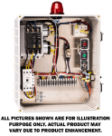 Simplex Grinder Control Panel - 208/240 Single-Phase (Basic Seal Leak)