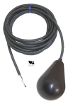 Pilot Duty | Control Avocado Float Switch - 40 Foot - Tetherless | Internally Weighted - Normally Open - Narrow Angle - Skived Cord Ends