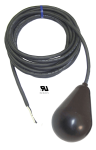 Pilot Duty | Control Avocado Float Switch - 20 Foot - Normally Open - Narrow Angle - Skived Cord Ends