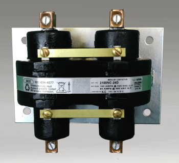 2 Pole 100 AMP NC Mercury Relay