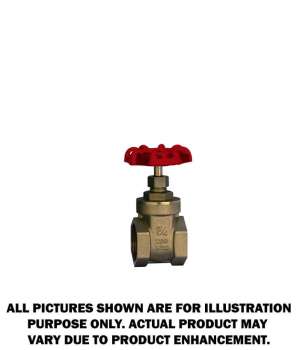 1.25" Brass Gate Valve