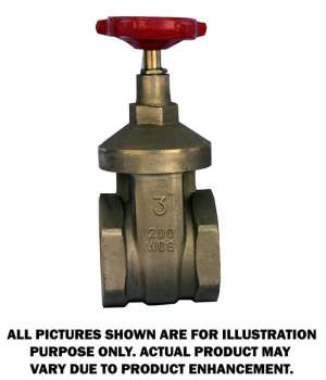 3" Brass Gate Valve