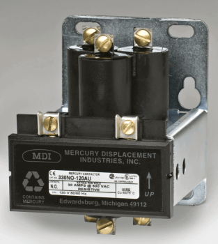 3 Pole 30 AMP Universal Backplate Mercury Relay