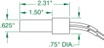 TS-10C-L_ & TS-20C-L_ Tilt Switch Dimensions