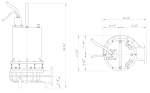 Champion Non-Clog CP6NC-H Series Dimensions