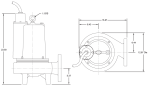 Champion Non-Clog CP4NC-SS Series Dimensions