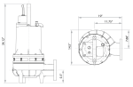 Champion Non-Clog CP6NC Series Dimensions