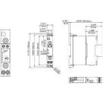 MDI Single Pole SSR Dimensions with Heat Sink