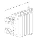 MDI HPR SSR Dimensions with Heat Sink
