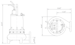 Champion Non-Clog CP4NC Series Dimensions